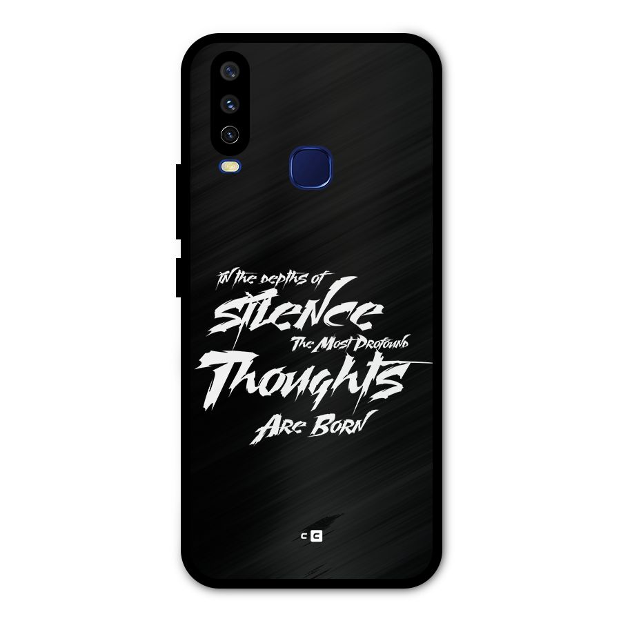 Silent Thoughts Metal Back Case for Vivo V17