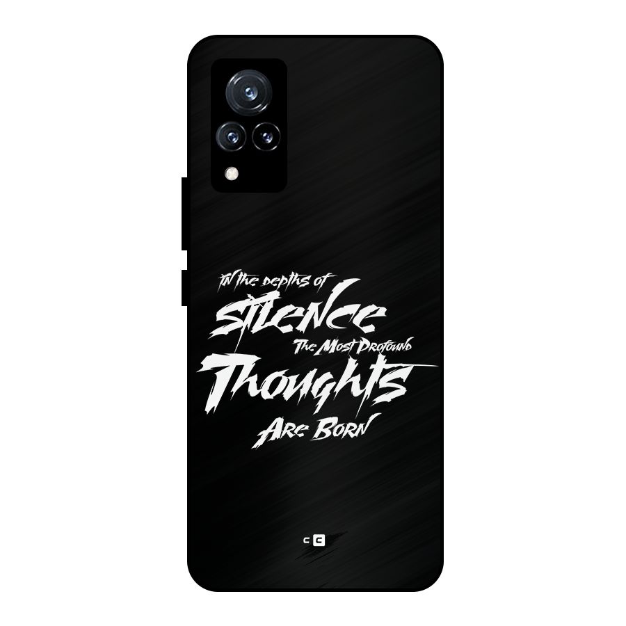 Silent Thoughts Metal Back Case for Vivo V21 5G