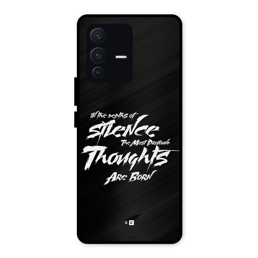 Silent Thoughts Metal Back Case for Vivo V23 5G