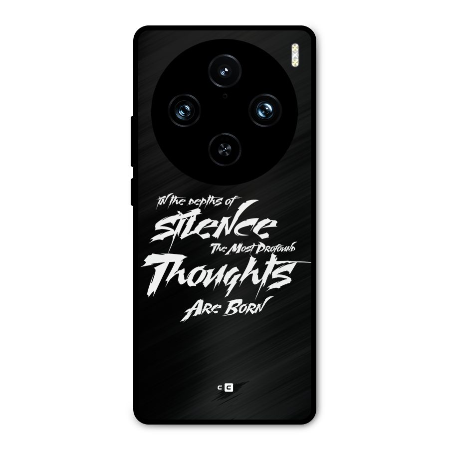 Silent Thoughts Metal Back Case for Vivo X100 Pro