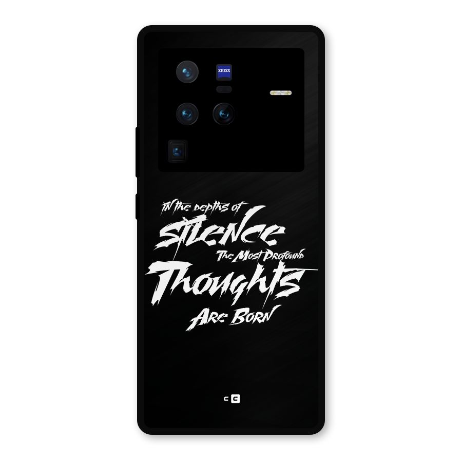 Silent Thoughts Metal Back Case for Vivo X80 Pro