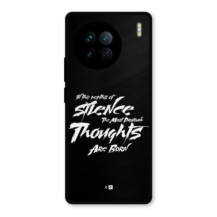Silent Thoughts Metal Back Case for Vivo X90