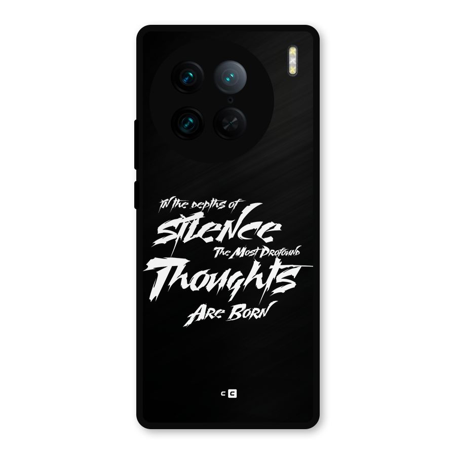 Silent Thoughts Metal Back Case for Vivo X90 Pro