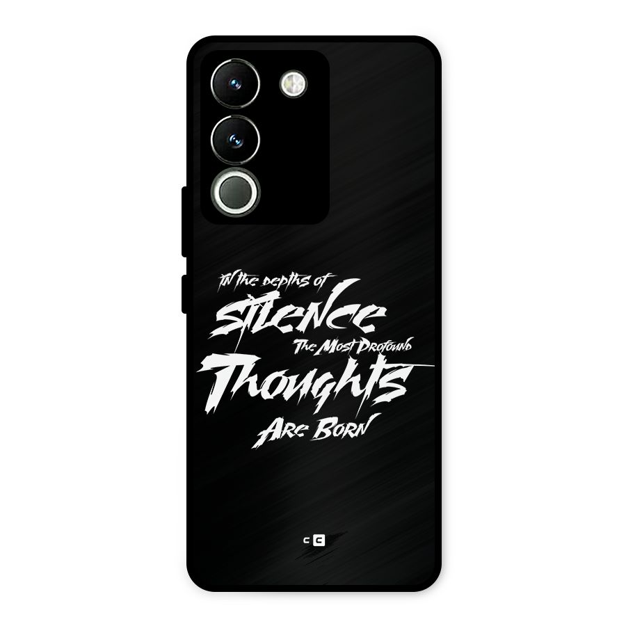 Silent Thoughts Metal Back Case for Vivo Y200