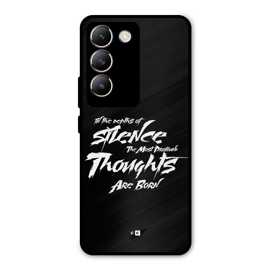 Silent Thoughts Metal Back Case for Vivo Y200e