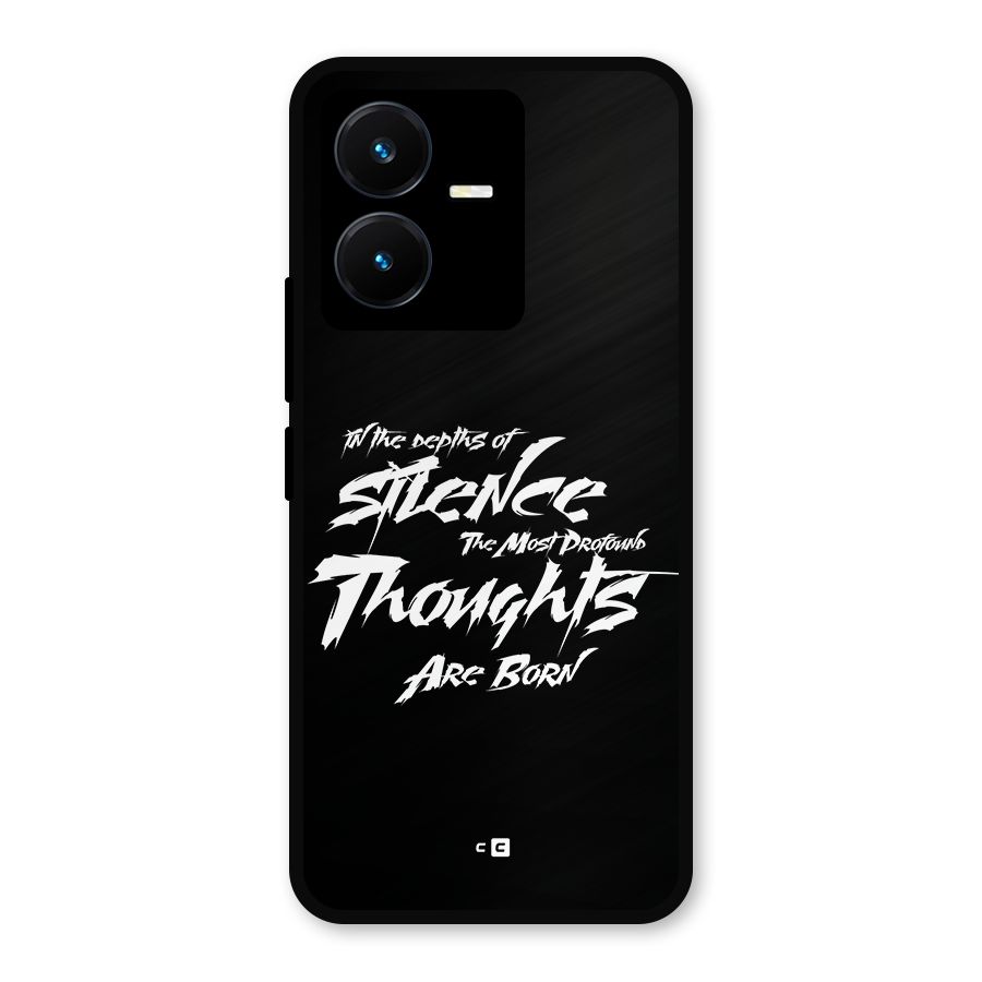 Silent Thoughts Metal Back Case for Vivo Y22