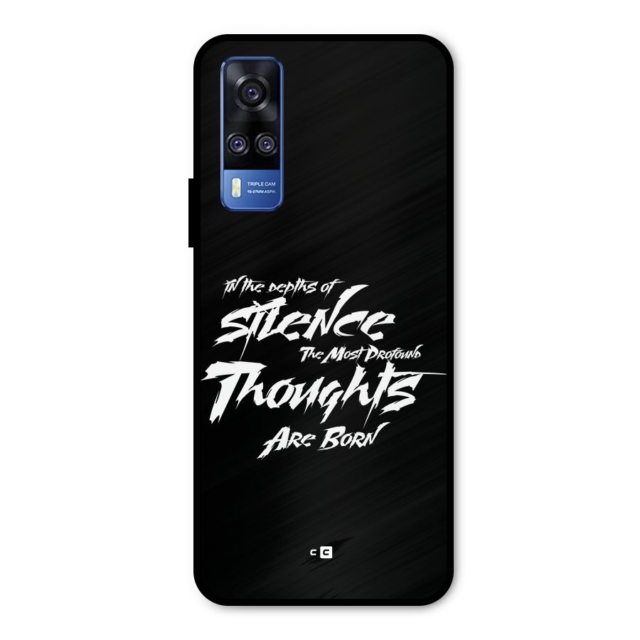 Silent Thoughts Metal Back Case for Vivo Y31