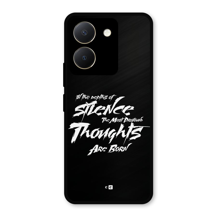 Silent Thoughts Metal Back Case for Vivo Y36