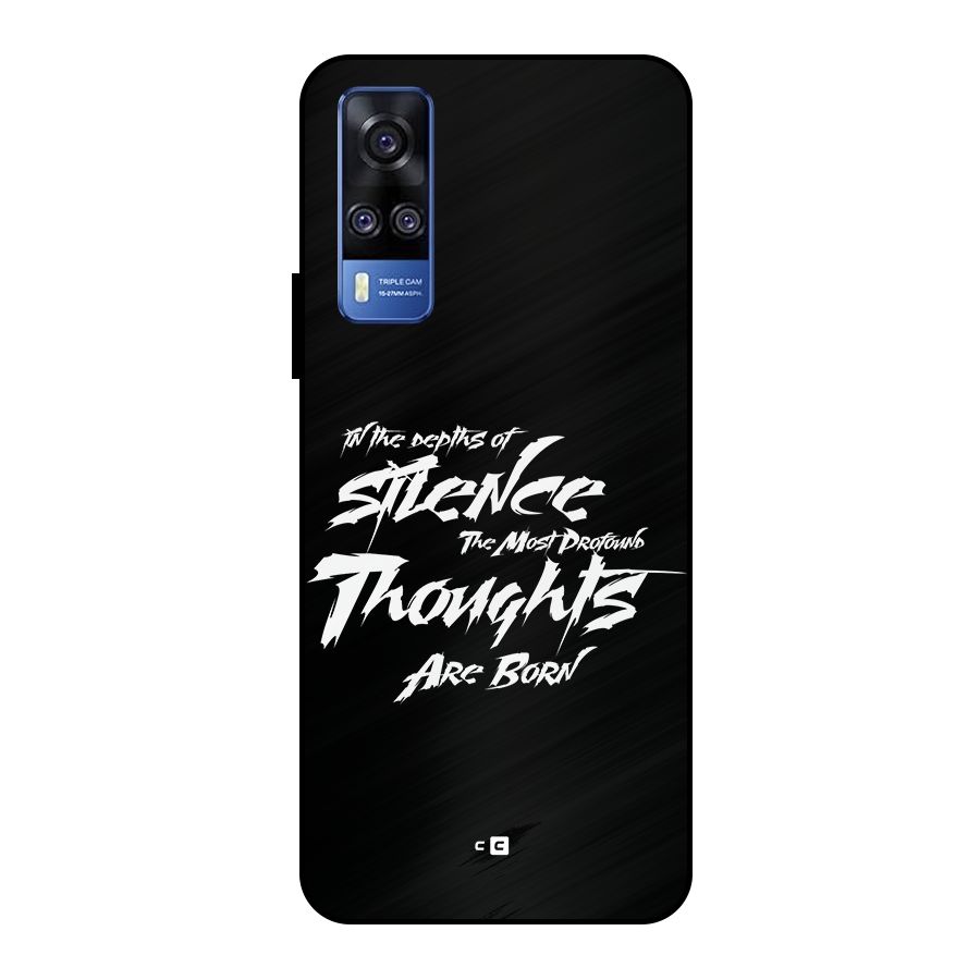 Silent Thoughts Metal Back Case for Vivo Y51