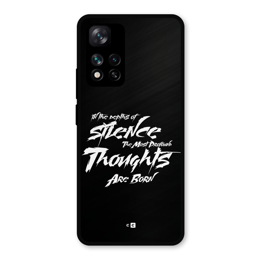 Silent Thoughts Metal Back Case for Xiaomi 11i 5G