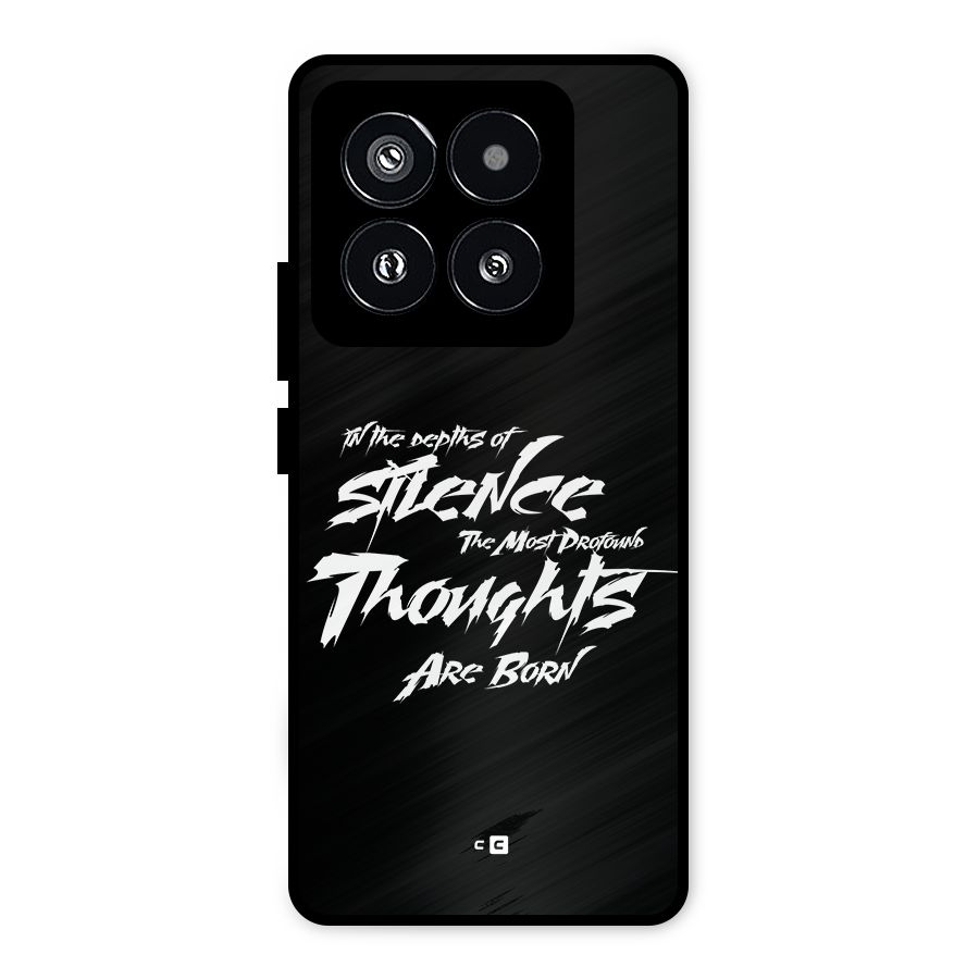 Silent Thoughts Metal Back Case for Xiaomi 14 Pro