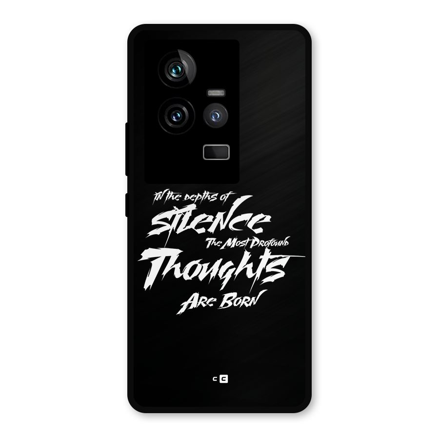 Silent Thoughts Metal Back Case for iQOO 11 5G
