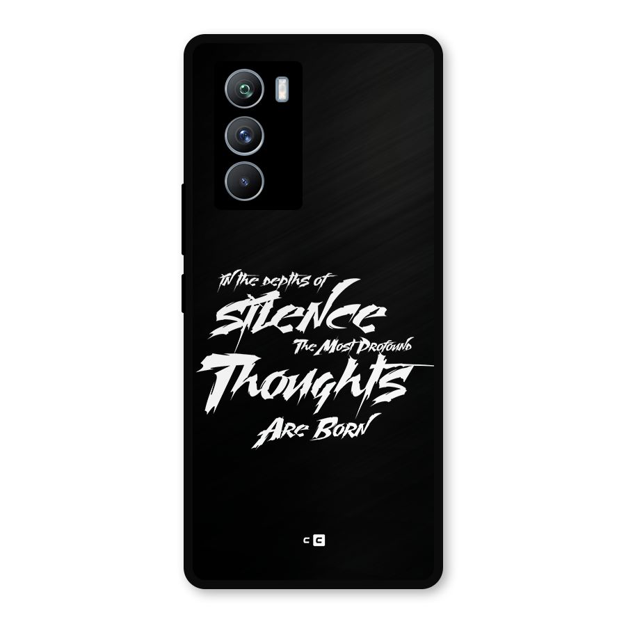 Silent Thoughts Metal Back Case for iQOO 9 SE