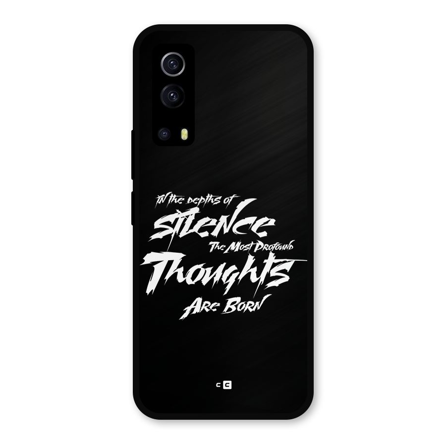 Silent Thoughts Metal Back Case for iQOO Z3