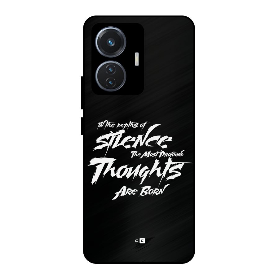 Silent Thoughts Metal Back Case for iQOO Z6 44W