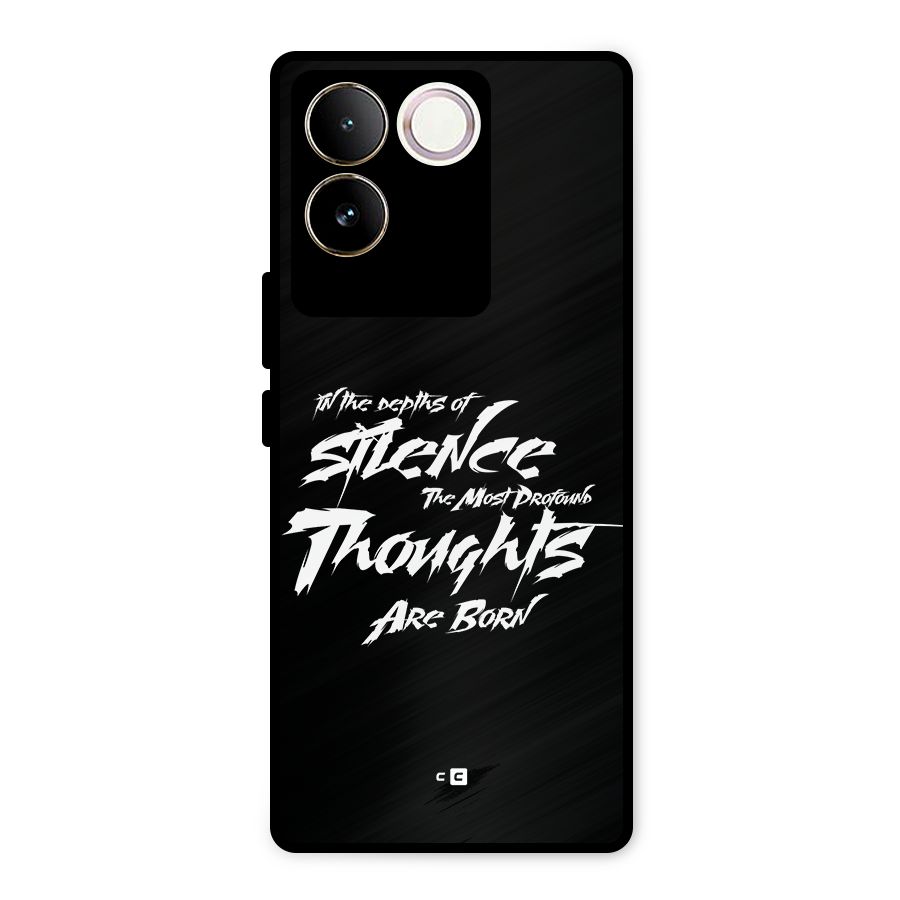 Silent Thoughts Metal Back Case for iQOO Z7 Pro