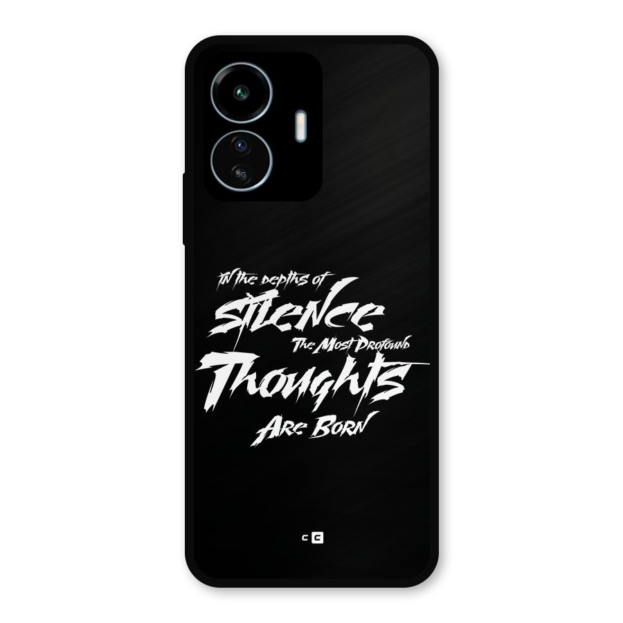 Silent Thoughts Metal Back Case for vivo iQOO Z6 Lite 5G
