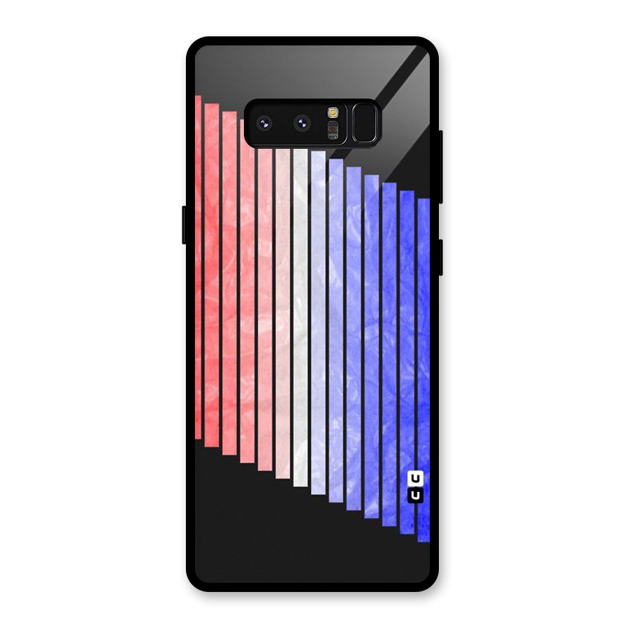 Simple Bars Glass Back Case for Galaxy Note 8