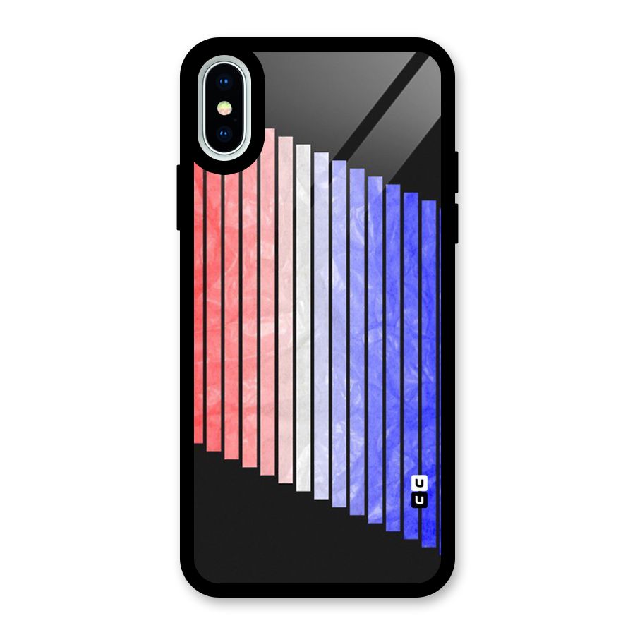 Simple Bars Glass Back Case for iPhone X
