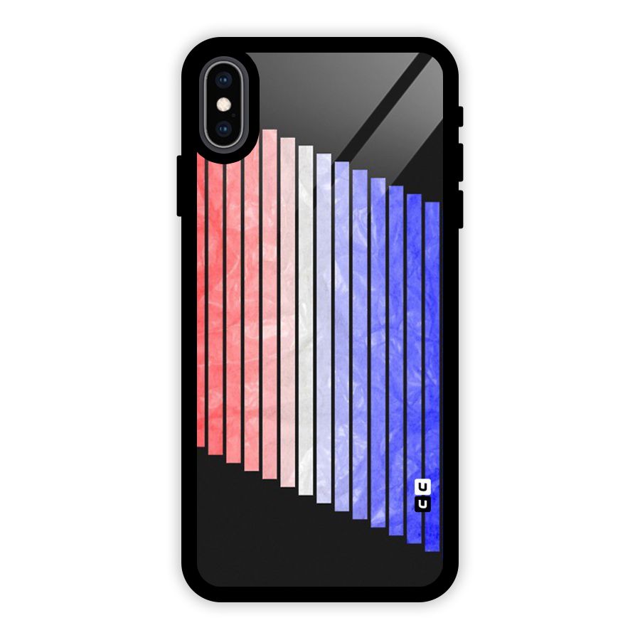 Simple Bars Glass Back Case for iPhone XS Max