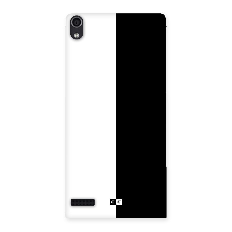 Simple Black White Back Case for Ascend P6
