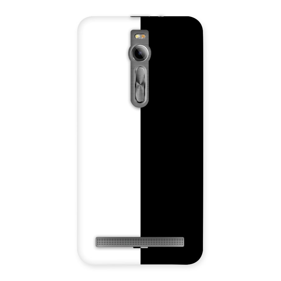 Simple Black White Back Case for Asus Zenfone 2
