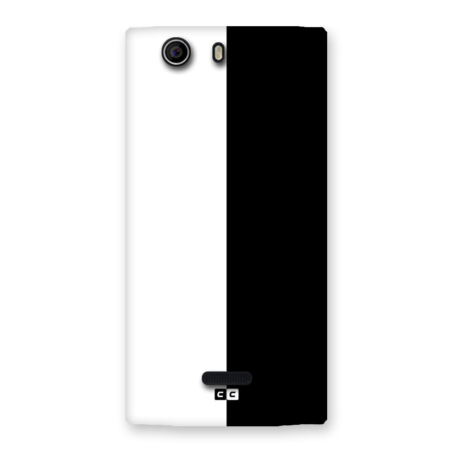 Simple Black White Back Case for Canvas Nitro 2 E311