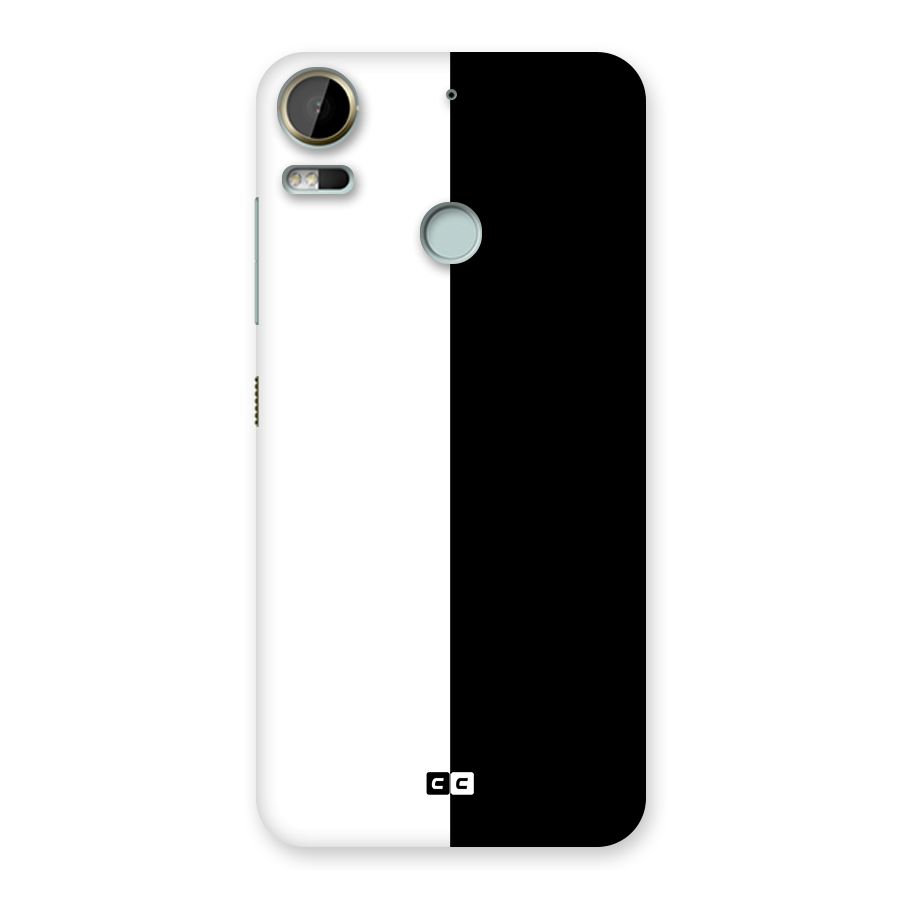 Simple Black White Back Case for Desire 10 Pro