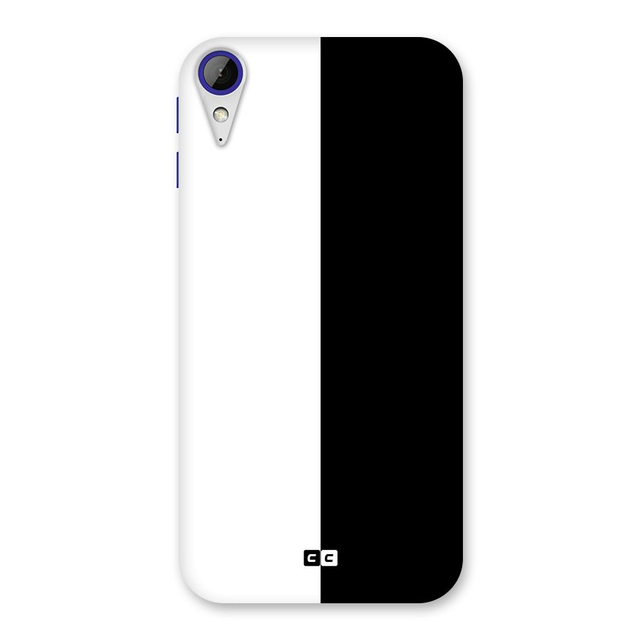 Simple Black White Back Case for Desire 830