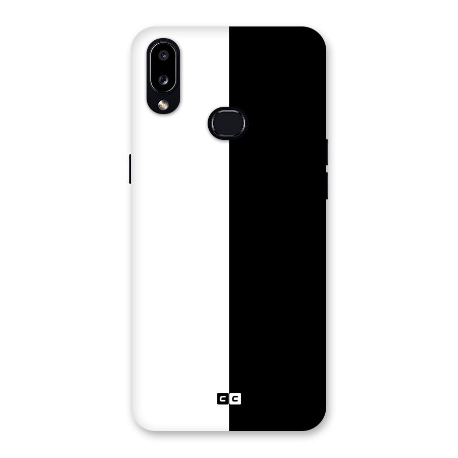 Simple Black White Back Case for Galaxy A10s