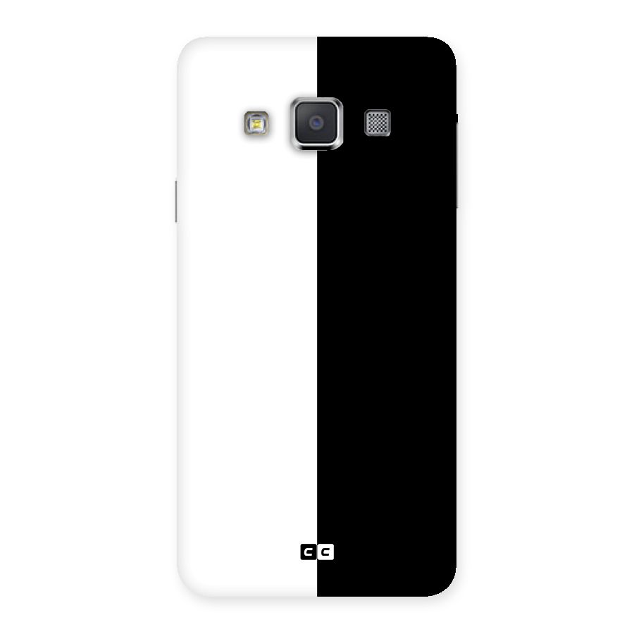 Simple Black White Back Case for Galaxy A3