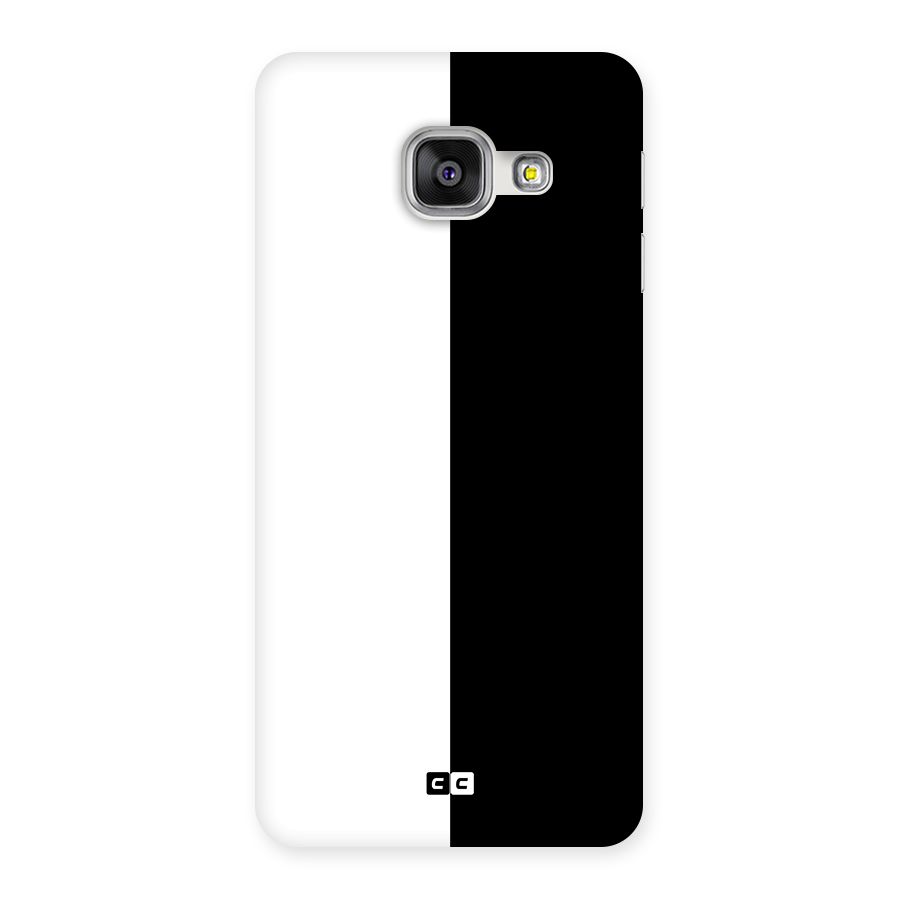 Simple Black White Back Case for Galaxy A3 2016