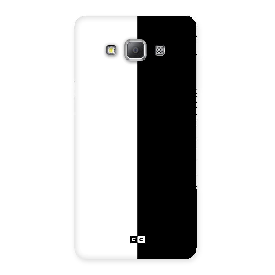 Simple Black White Back Case for Galaxy A7