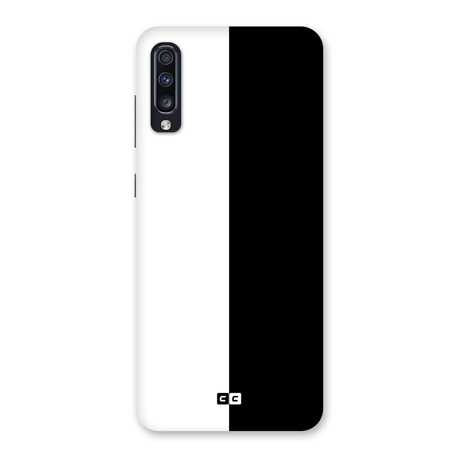 Simple Black White Back Case for Galaxy A70