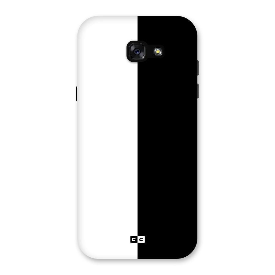 Simple Black White Back Case for Galaxy A7 (2017)