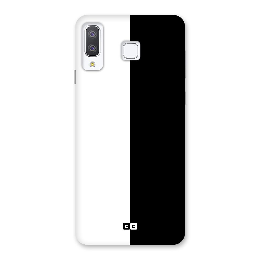Simple Black White Back Case for Galaxy A8 Star