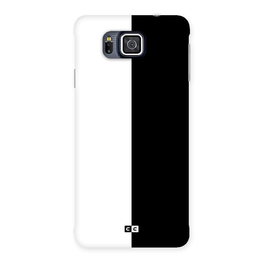 Simple Black White Back Case for Galaxy Alpha