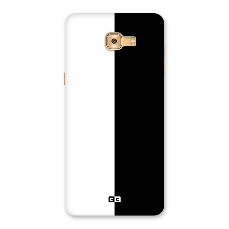 Simple Black White Back Case for Galaxy C9 Pro