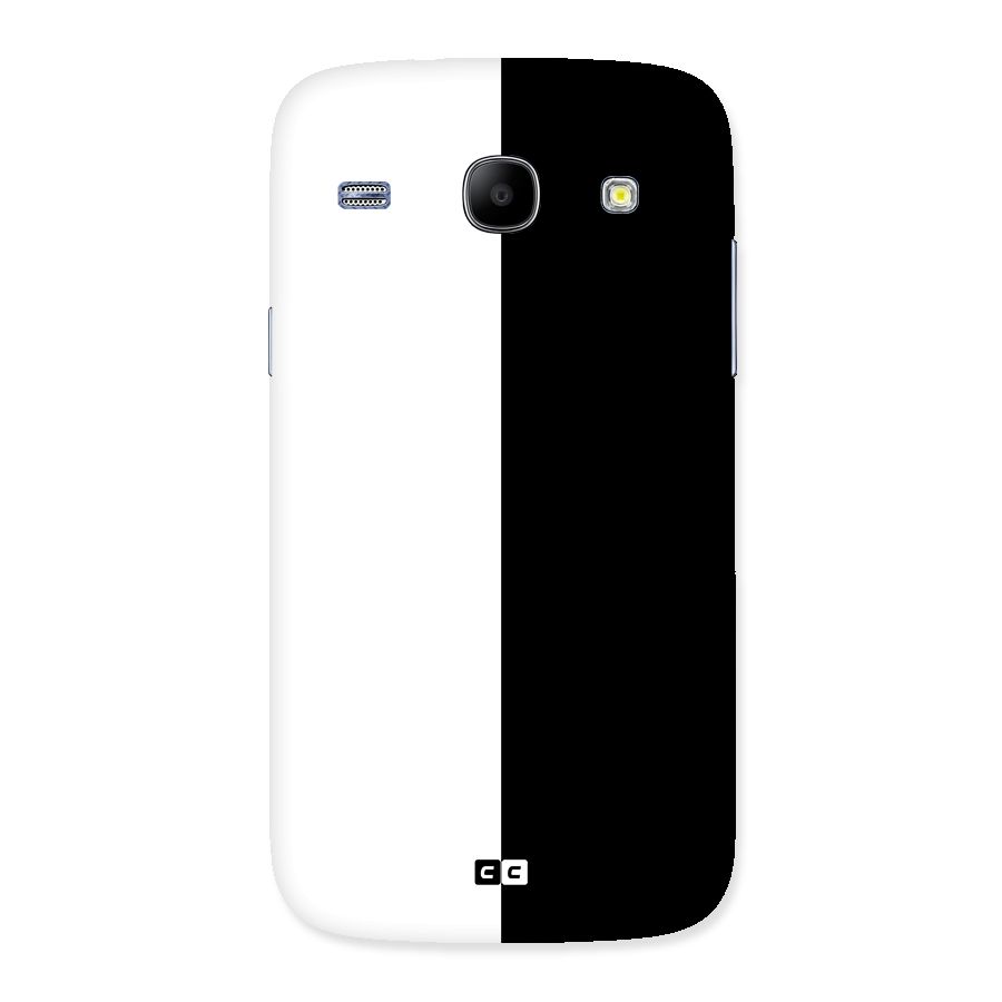 Simple Black White Back Case for Galaxy Core