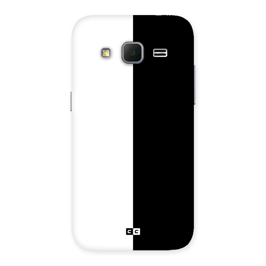 Simple Black White Back Case for Galaxy Core Prime
