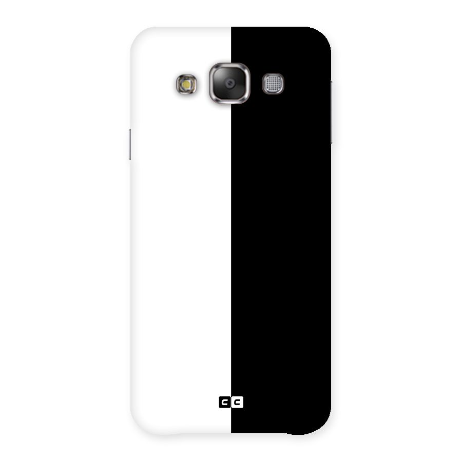 Simple Black White Back Case for Galaxy E7