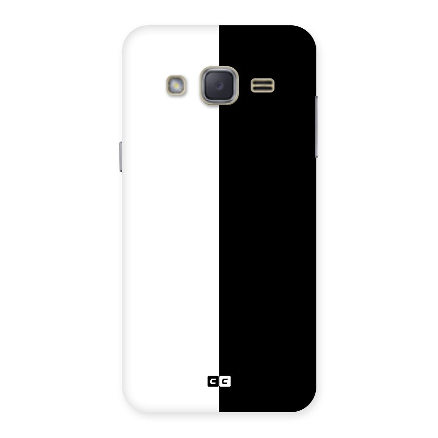 Simple Black White Back Case for Galaxy J2