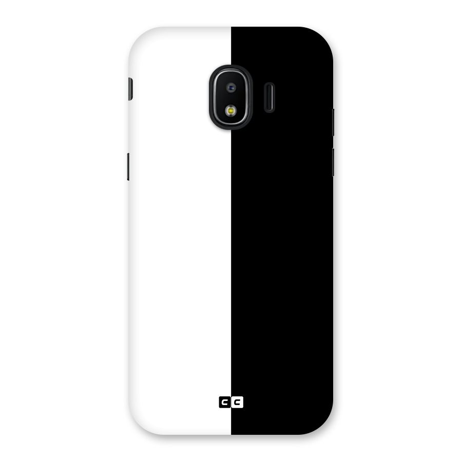 Simple Black White Back Case for Galaxy J2 Pro 2018