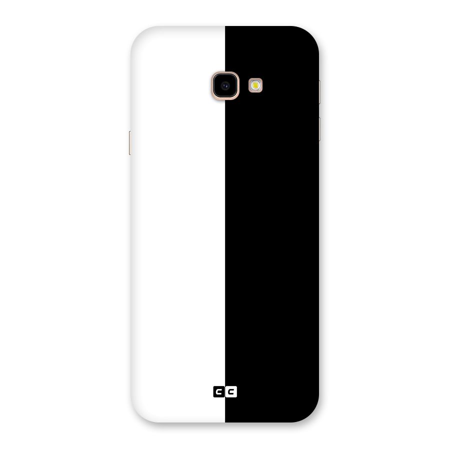 Simple Black White Back Case for Galaxy J4 Plus
