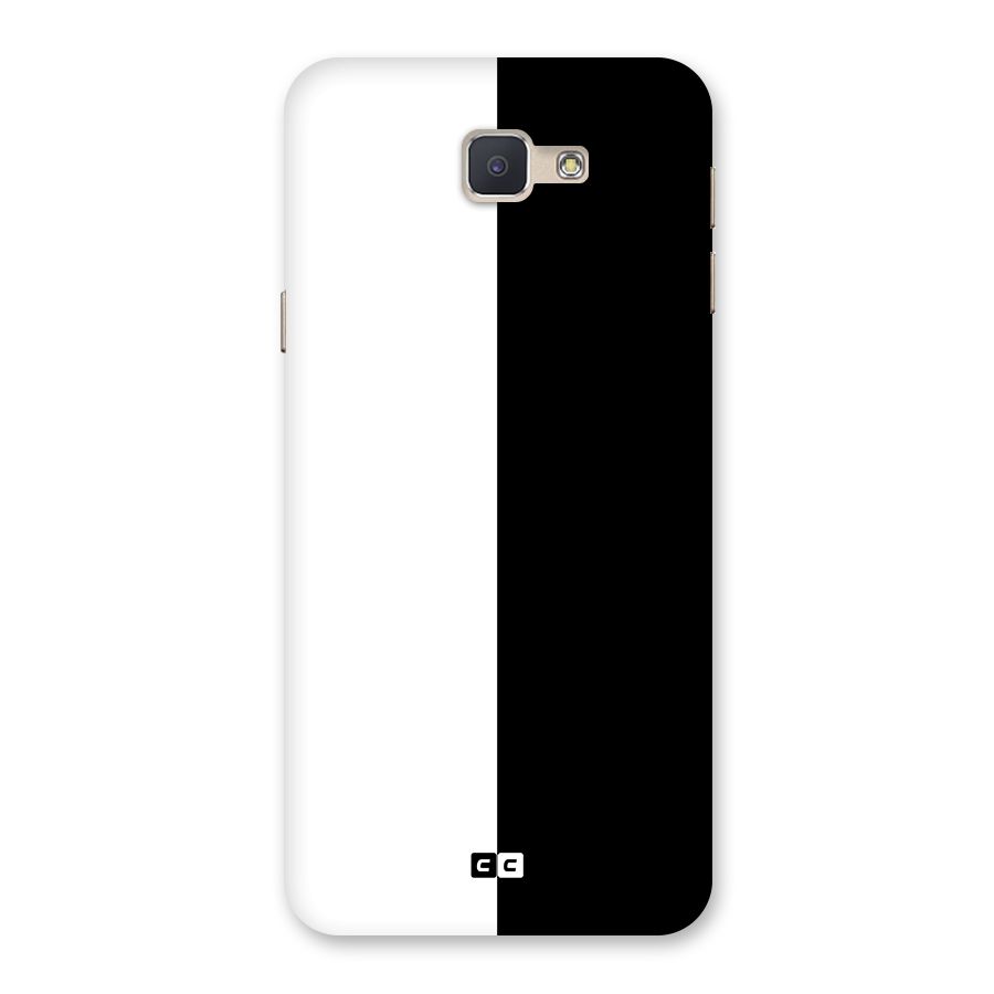 Simple Black White Back Case for Galaxy J5 Prime