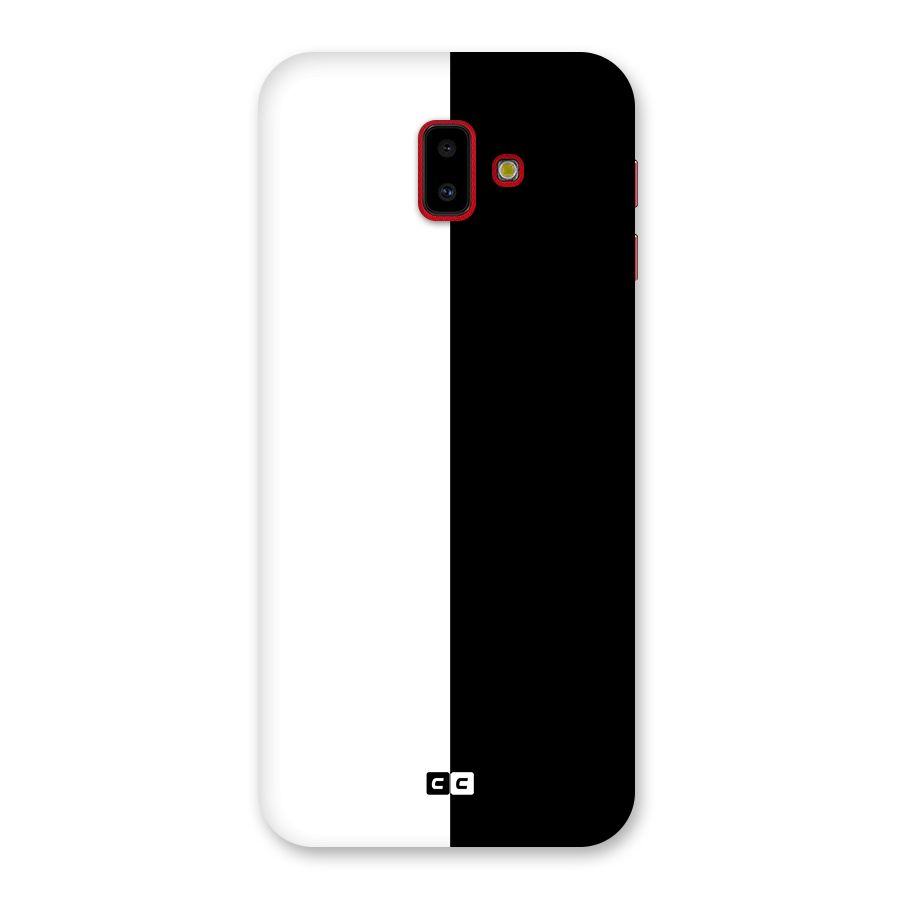 Simple Black White Back Case for Galaxy J6 Plus
