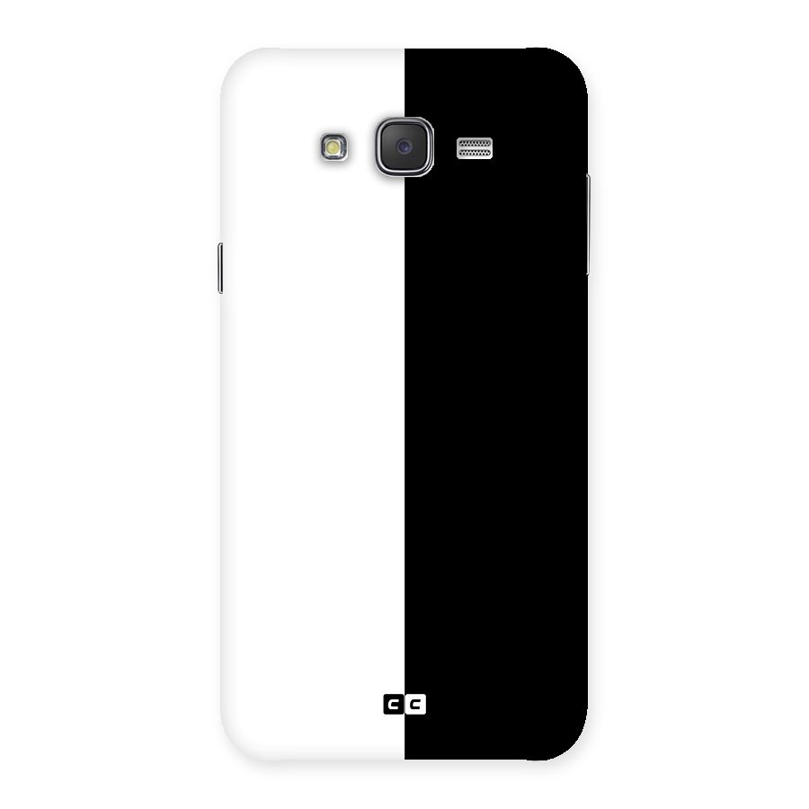 Simple Black White Back Case for Galaxy J7