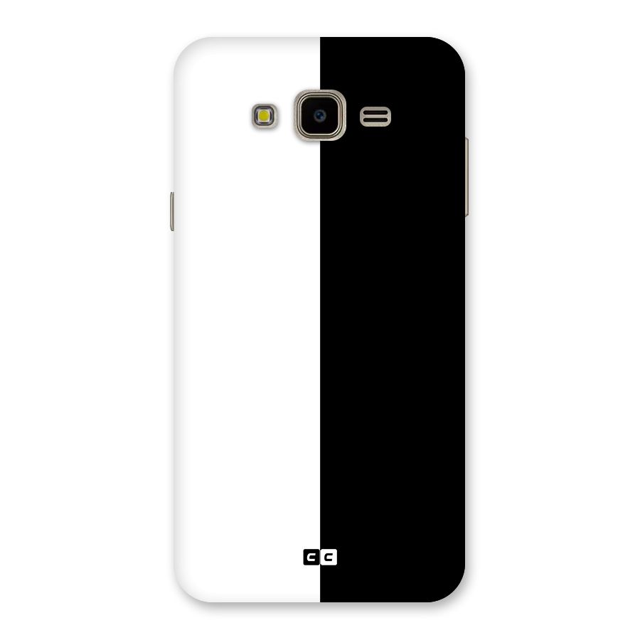 Simple Black White Back Case for Galaxy J7 Nxt