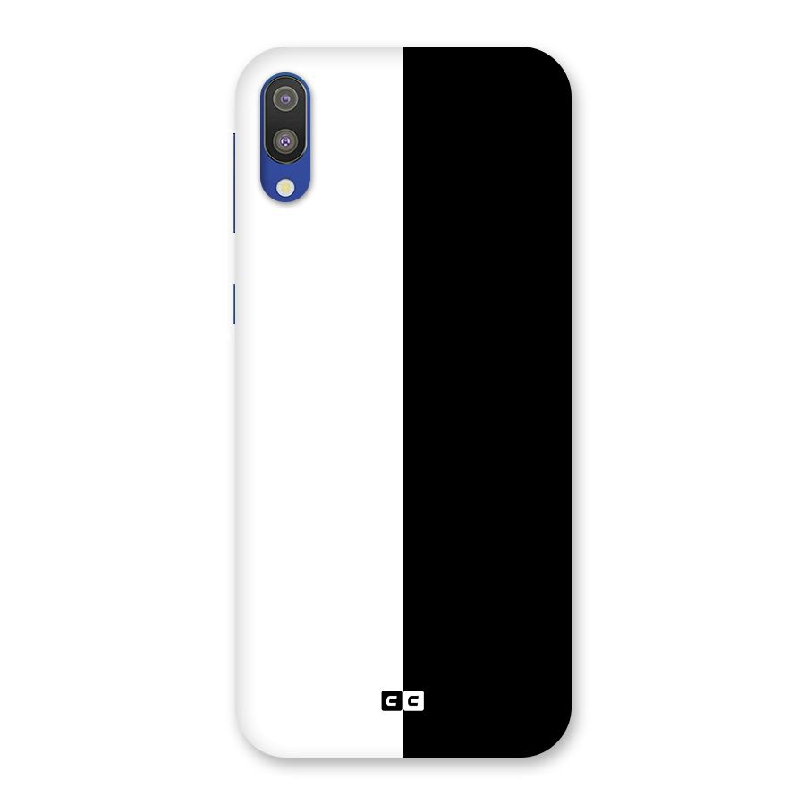 Simple Black White Back Case for Galaxy M10