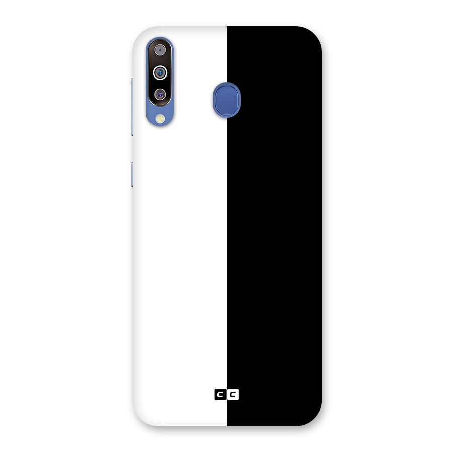Simple Black White Back Case for Galaxy M30